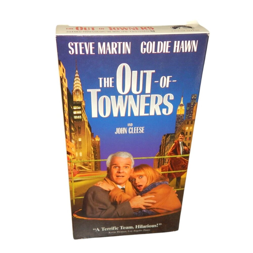 THE OUT-OF-TOWNERS vintage VHS in original paper case Steve Martin Goldie Hawn